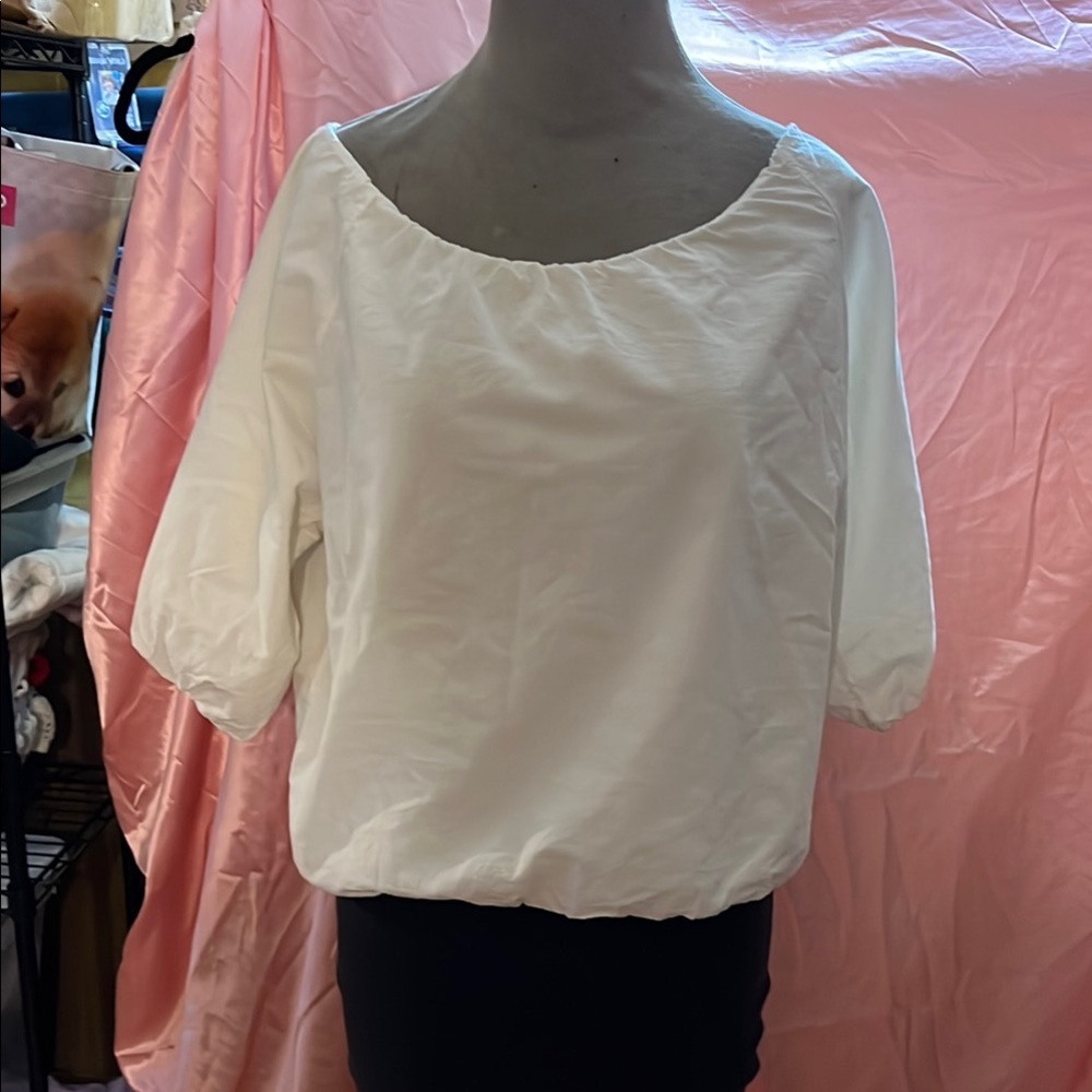 Everyday cotton White Women's Top from Japan